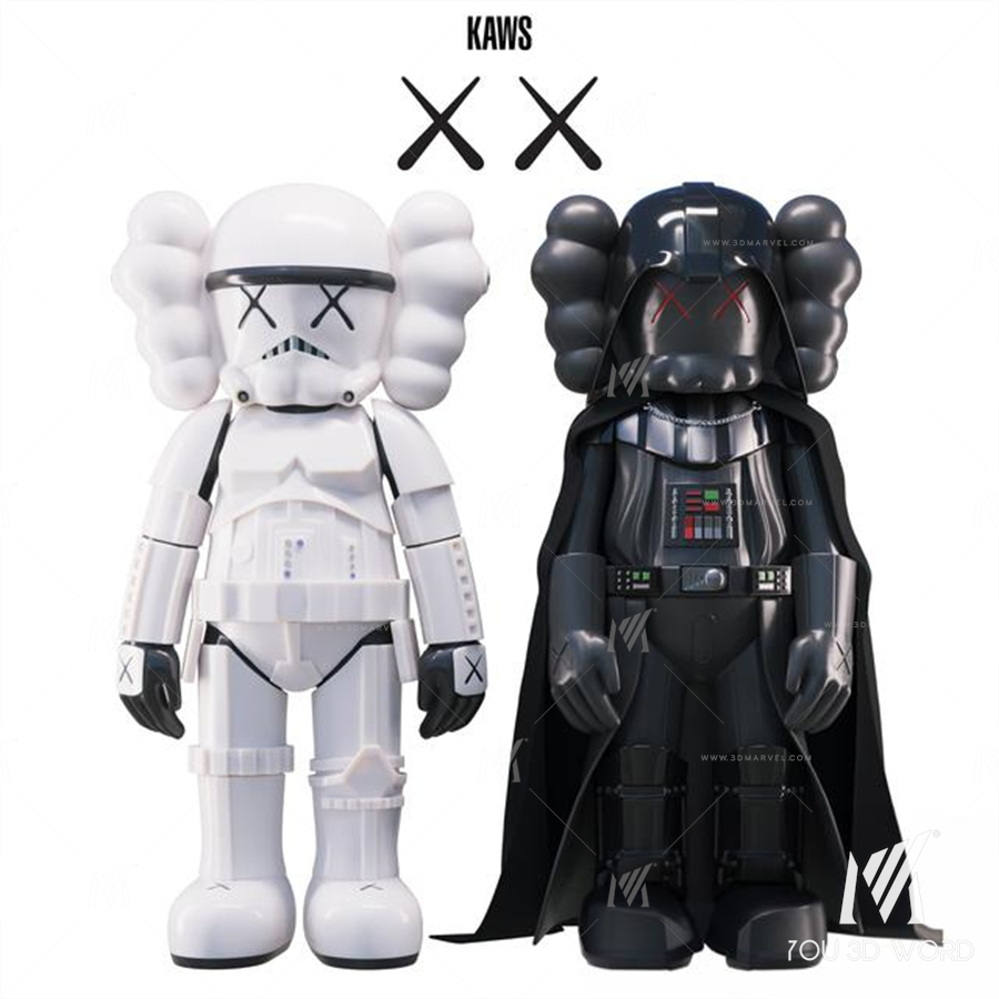 KAWS Stormtrooper Darth Vader